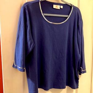 Quackery Factory Top Size 1X blue